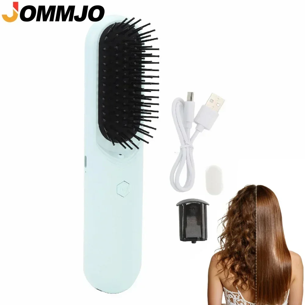 Hair Straightener - Buharlı Elektrikli Saç Düzleştirici Fırça, Kabarık