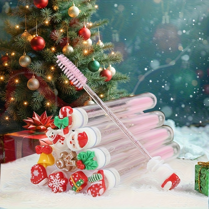 Beauty Makeup Gift Sets - 10 adet Noel Kirpik Fırçaları Seti