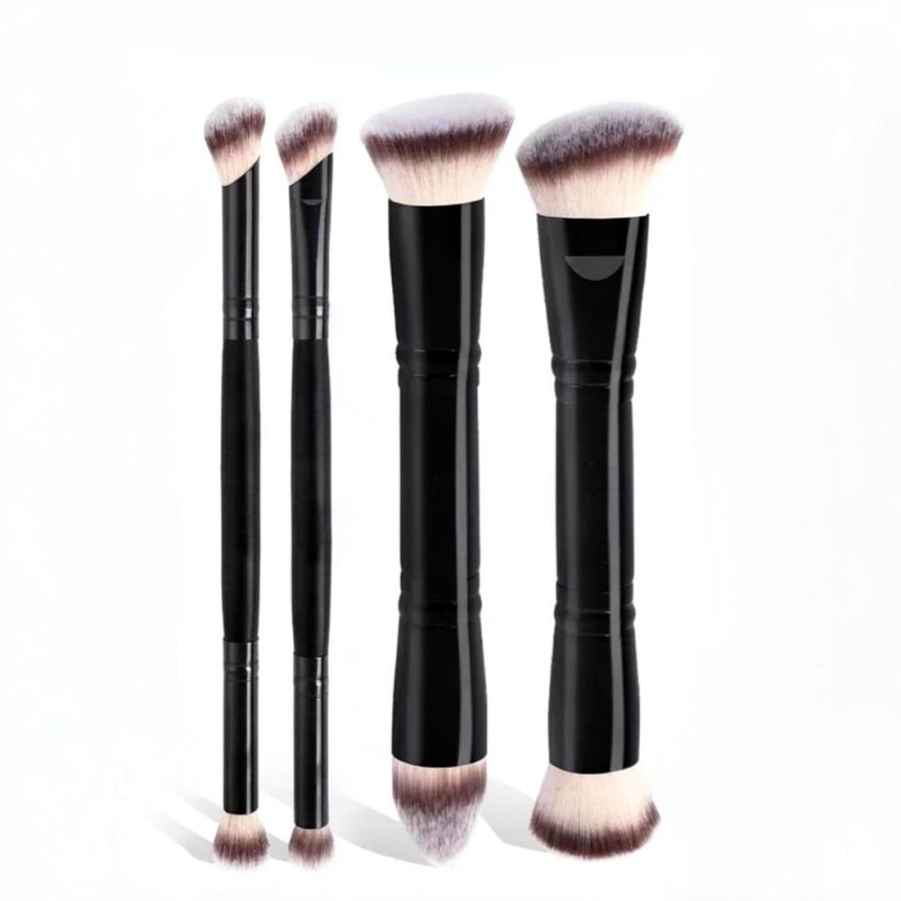 Beauty Makeup Gift Sets - Profesyonel Çift Uçlu Makyaj Fırçası Seti: