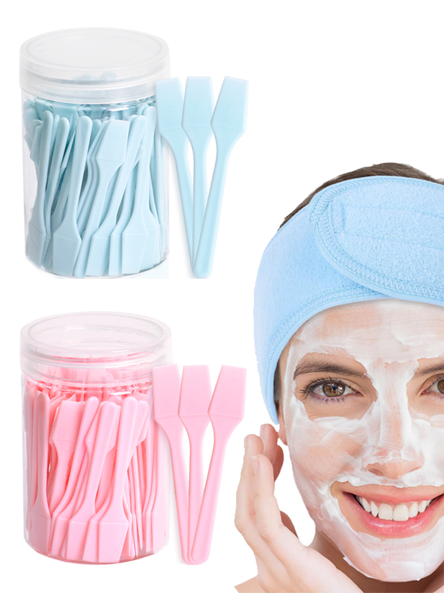 Beauty Makeup Cream - 100'lü Kozmetik Spatula Kepçe Yüz Kremi