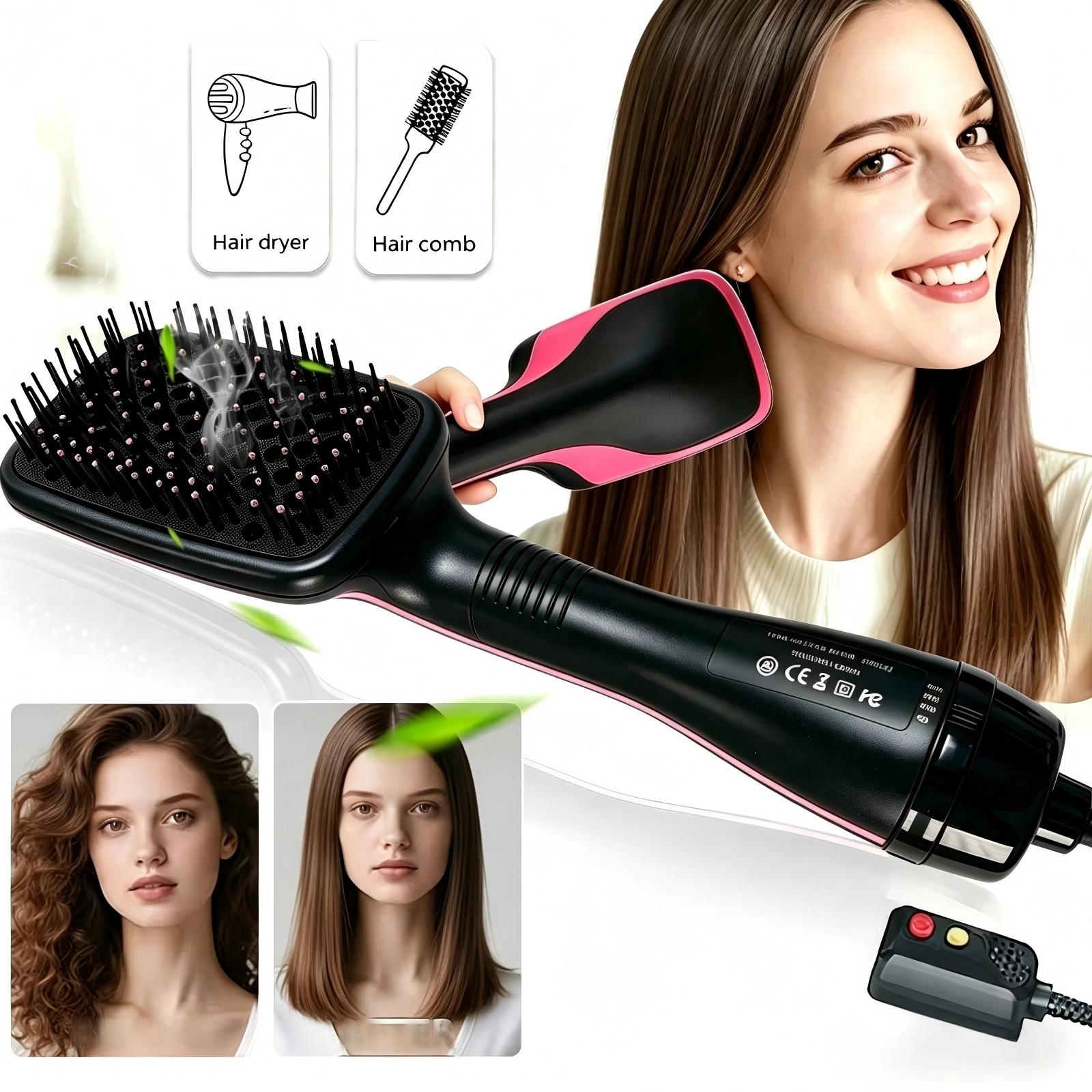 Hair Straightener - Tyrixma 1PC Saç Kurutma Fırçası, 3'ü