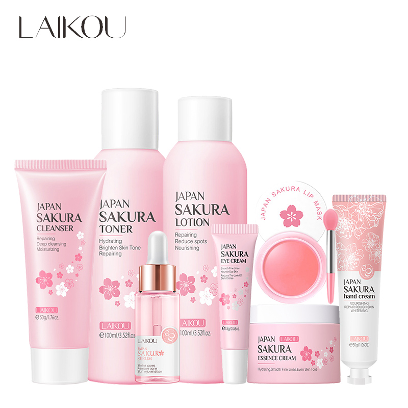 LAIKOU 8 adet Sakura yüz cilt  - Beauty Makeup Cream incelemesi ve fiyatı