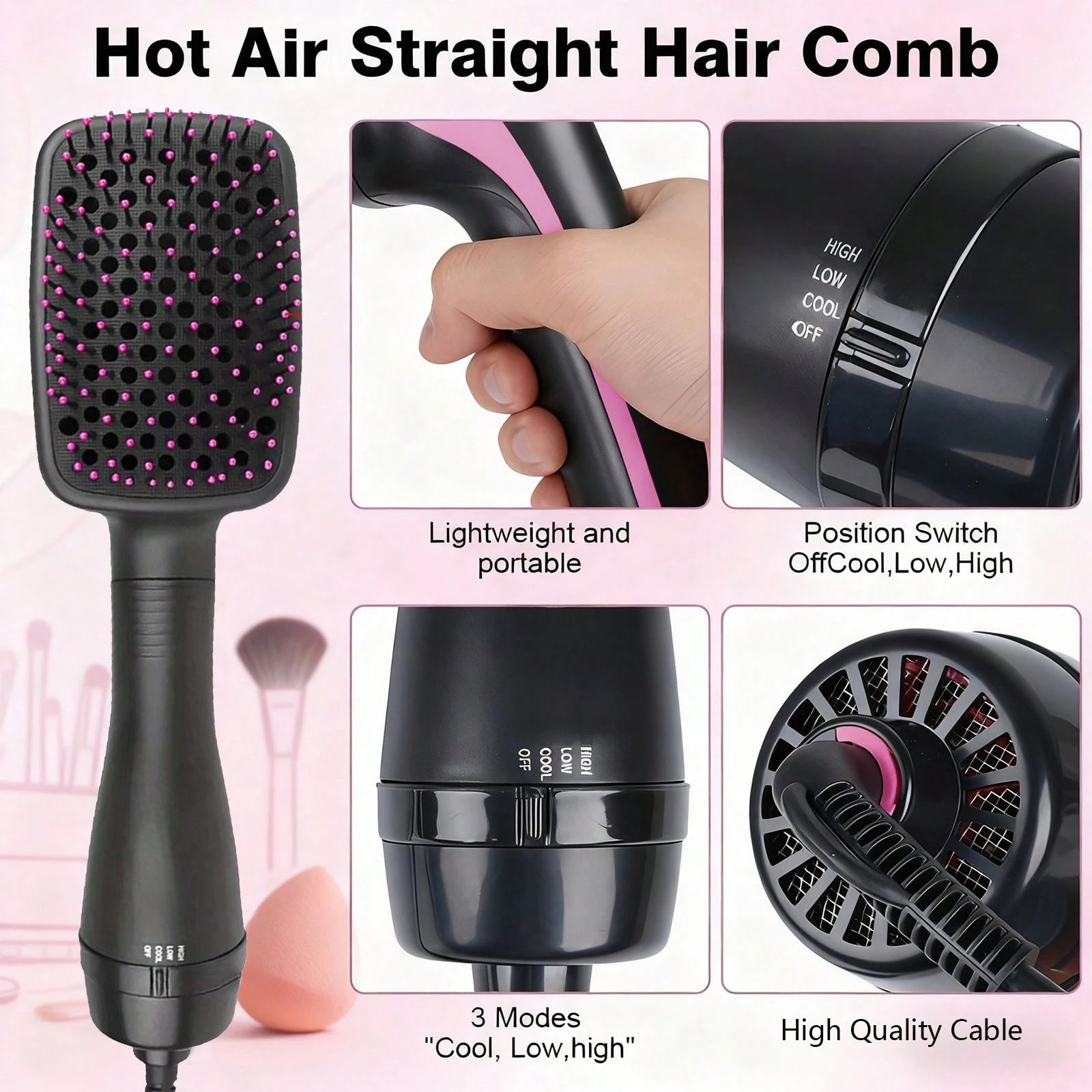 Tyrixma 1PC Saç Kurutma Fırças - Hair Straightener incelemesi ve fiyatı