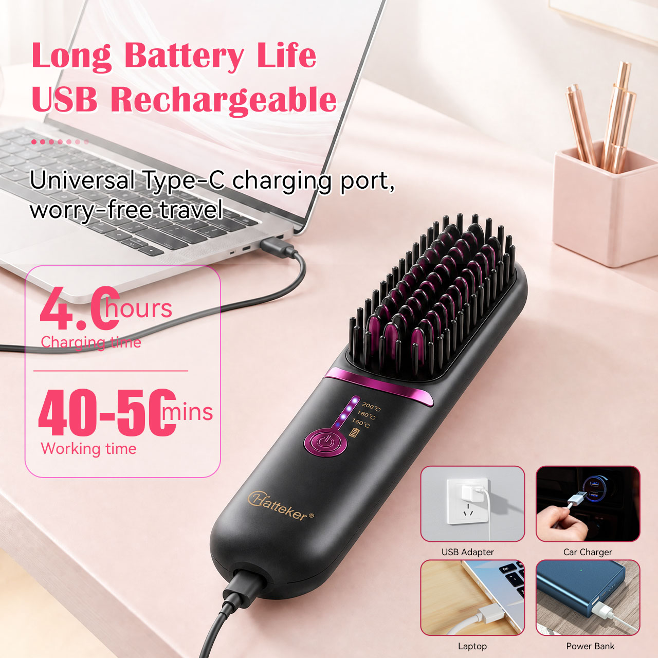 Hatteker Kablosuz Taşınabilir  - Hair Straightener incelemesi ve fiyatı